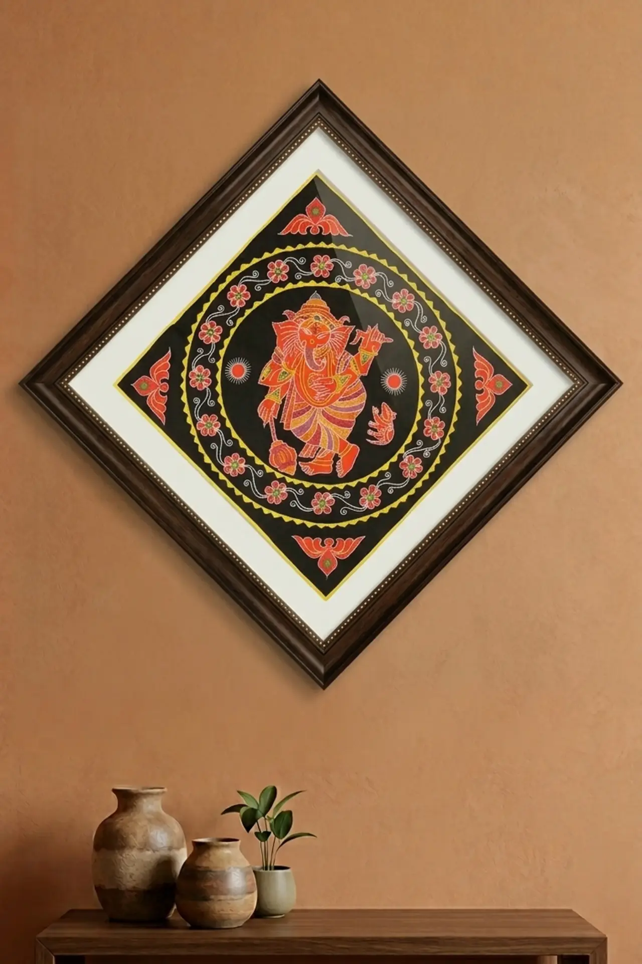 Black Chandua Ganesha Design